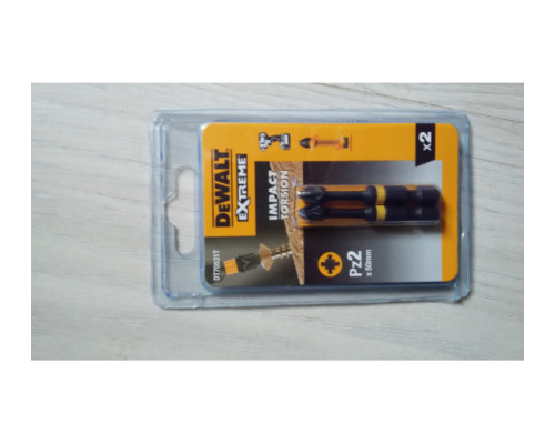 Биты ударные IMPACT Torsion Pz2, 57мм, 2шт. DEWALT DT70531T