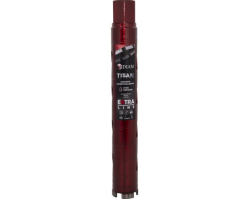 Сверло алмазное САСС Extra Line Titan (52x300 мм; 4 сегмента; 1 1/4UNC) Diam 313022