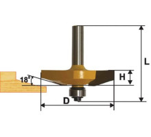 Фреза фигирейная горизонтальная (89х19 мм; хвостовик 12 мм) по дереву Энкор 9329