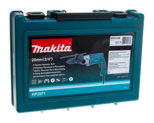 Двухскоростная ударная дрель Makita HP 2071