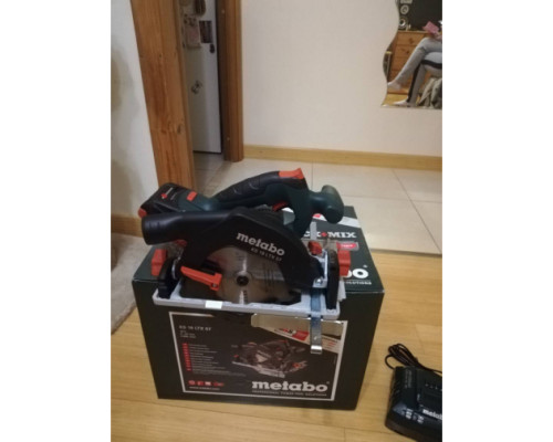 Аккумуляторная дисковая пила Metabo KS 18 LTX 57 + 1 Li-Powerх 4 Ач + ЗУ ASC30-36 T03480