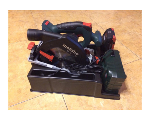 Аккумуляторная дисковая пила Metabo KS 18 LTX 57 + 1 Li-Powerх 4 Ач + ЗУ ASC30-36 T03480