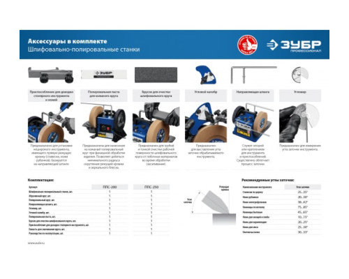 Шлифовально-полировальный станок ЗУБР d 250 мм, 160 Вт ППС-250