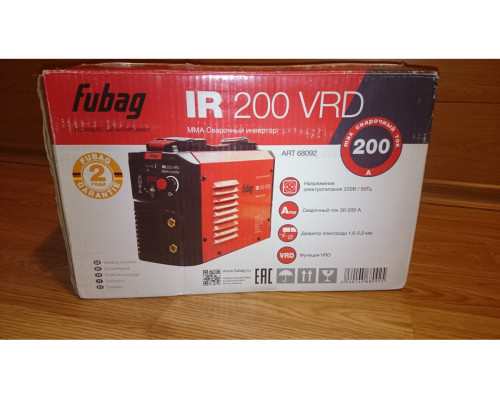 Сварочный инвертор FUBAG IR 200 VRD