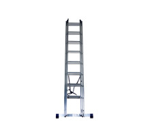 Трехсекционная универсальная алюминиевая лестница Алюмет Серия H3 5309